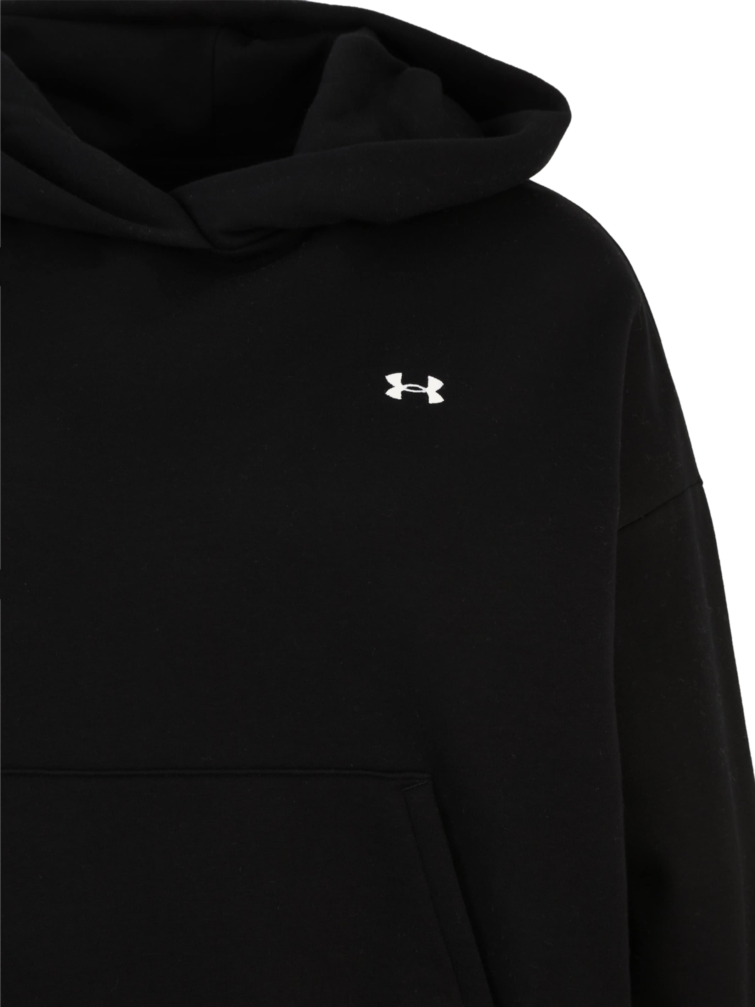 UNDER ARMOUR - Sweatshirt de desporto 'Icon Fleece' em preto