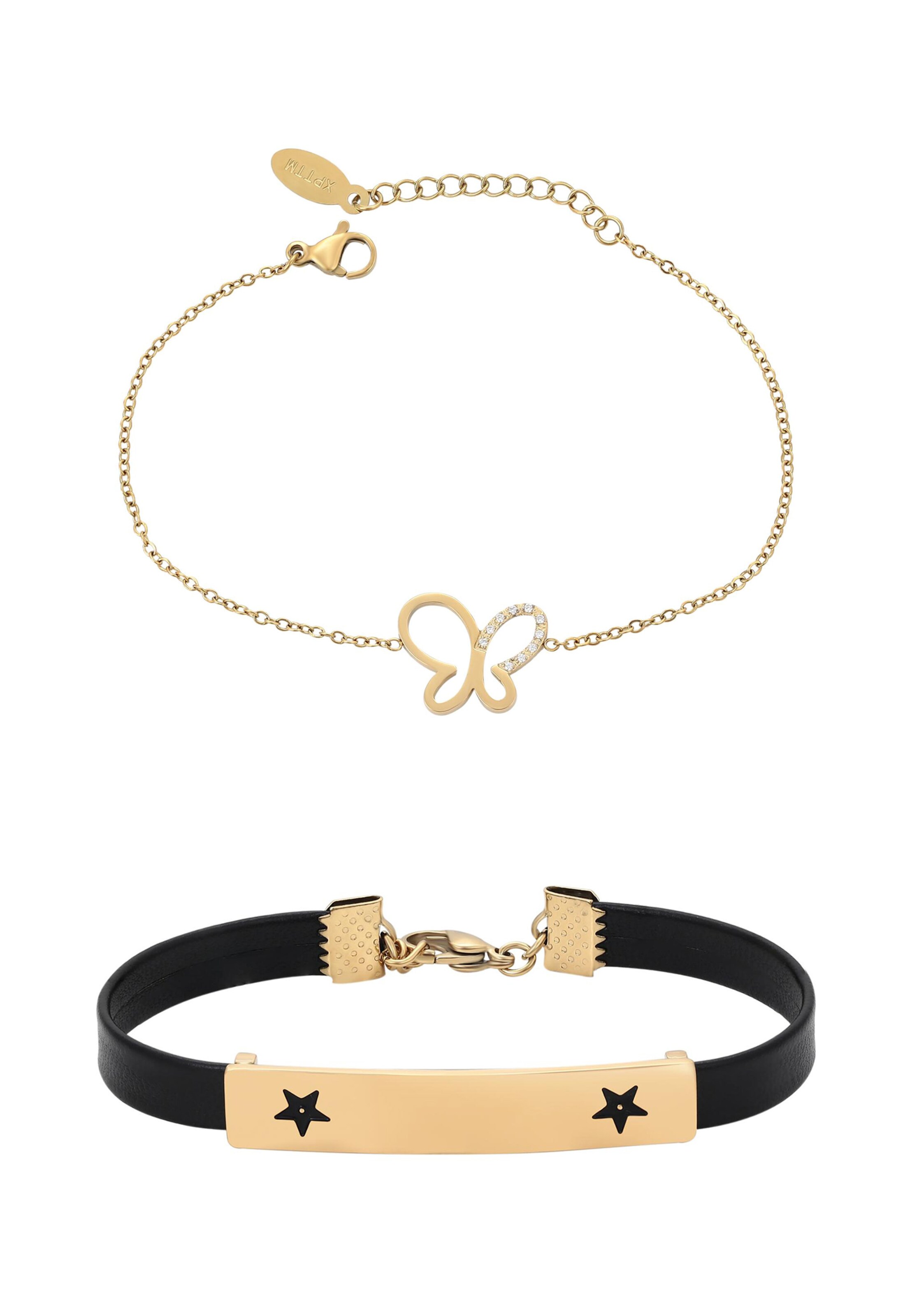 faina Pulseira em One Size em ouro / preto, Vista do artigo