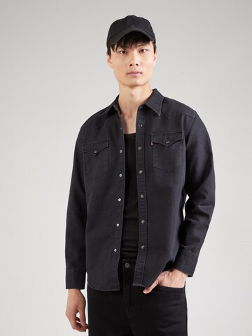 Coupe regular Chemise 'CLASSIC' LEVI'S ® en noir : devant