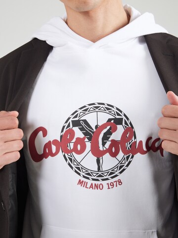 Sweat-shirt Carlo Colucci en blanc