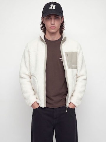 Veste en polaire 'JJESoho' JACK & JONES en blanc : devant