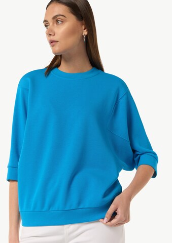 comma casual identity Sweatshirt in Blauw: voorkant