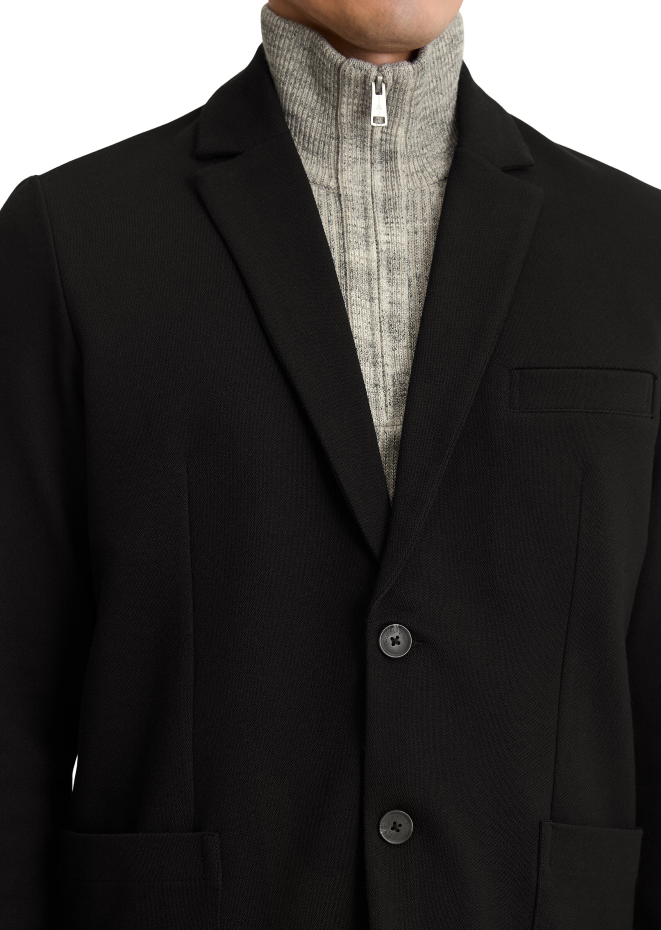 Marc O'Polo Sweatjacke in Schwarz