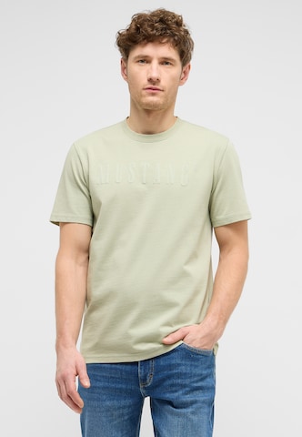 MUSTANG Shirt 'Austin' in Grün: Vorderseite