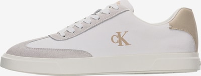 Sportbačiai be auliuko iš Calvin Klein, spalva – tamsi smėlio / rusvai pilka / balta, Prekių apžvalga