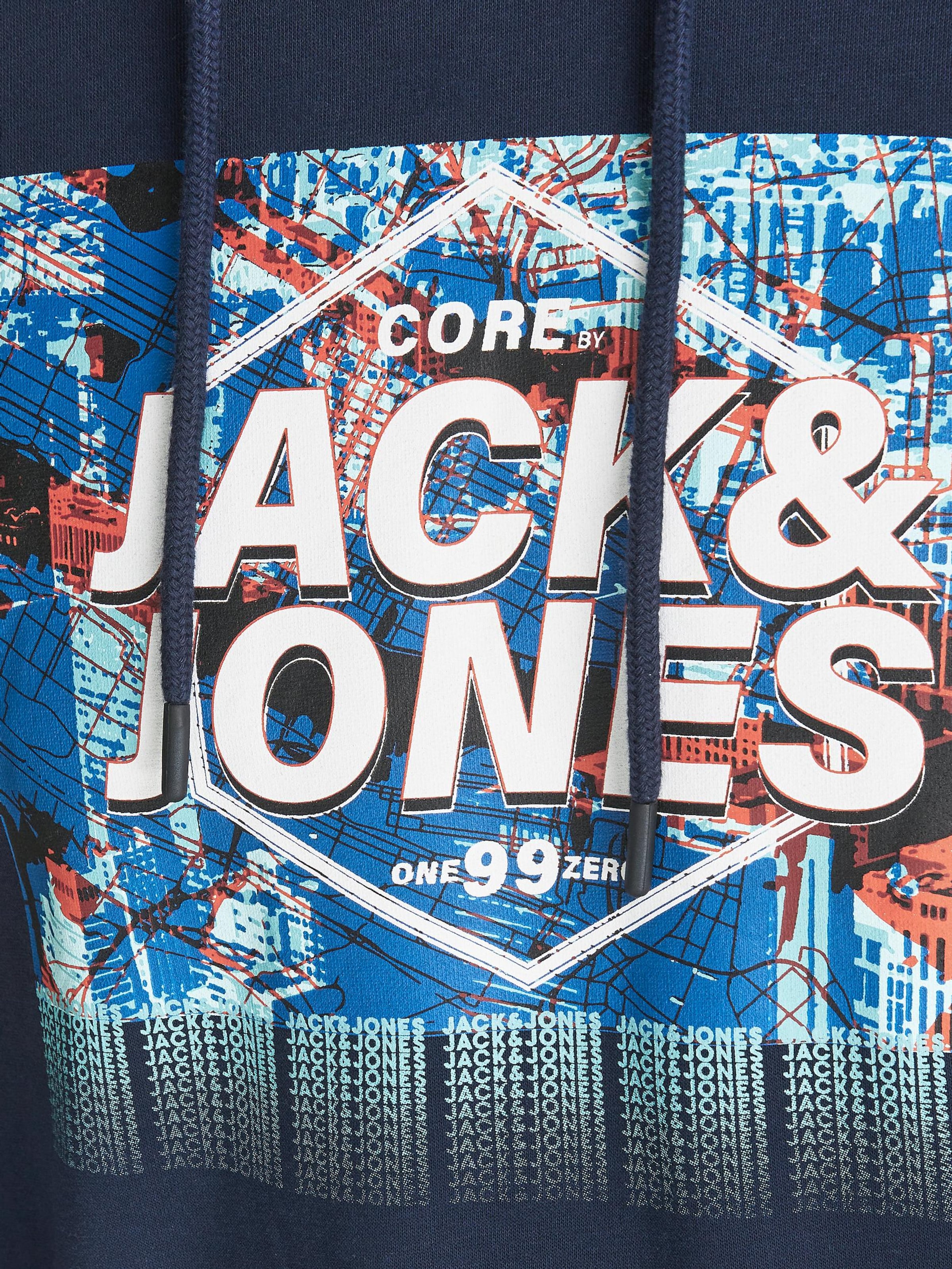 Homme Sweat-shirt Caleb JACK & JONES en Bleu Foncé 