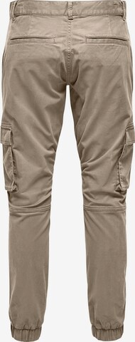 Only & Sons Tapered Cargohose in Beige