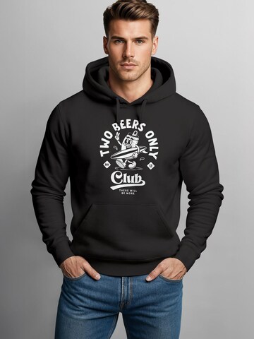 Neverless Sweatshirt 'Two Beers only' in Black