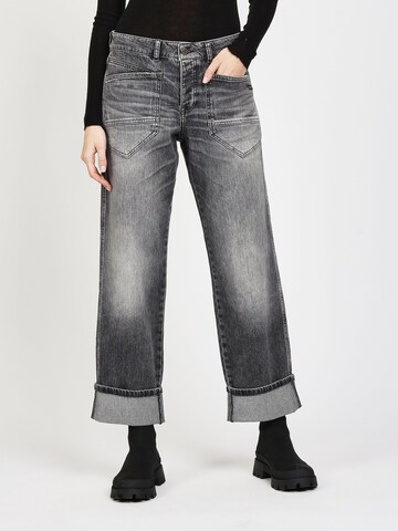Gang Loosefit Jeans '94ROBERTA ' in Zwart: voorkant