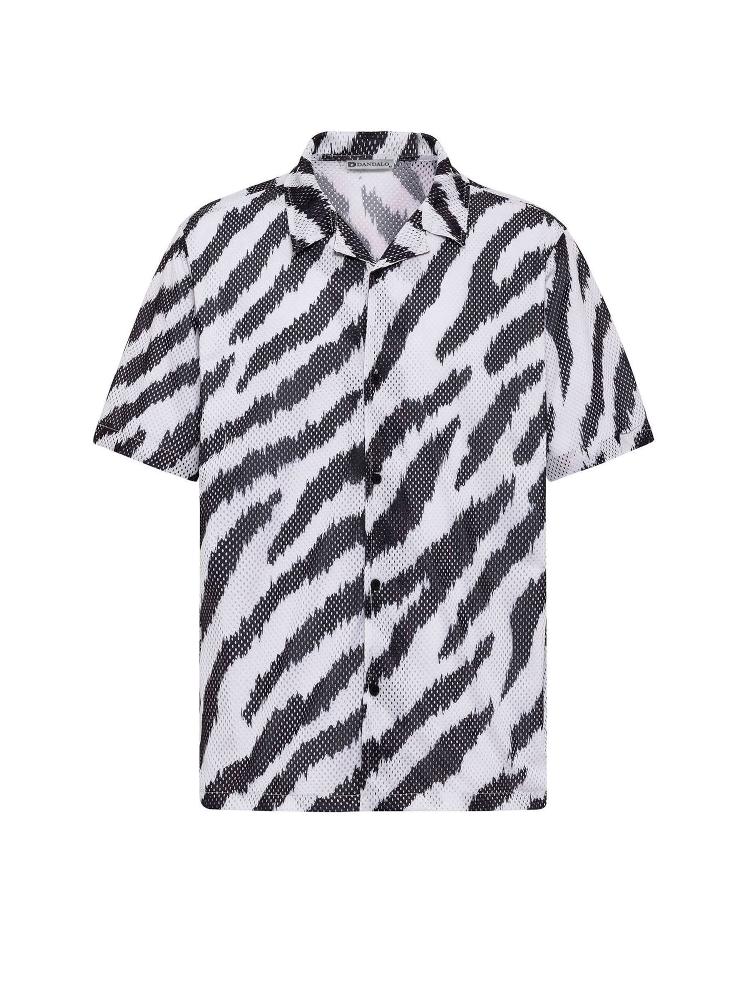 Tricou Dandalo pe negru / alb, Vizualizare produs