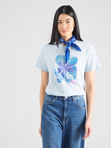 T-shirt Iriedaily en bleu : devant