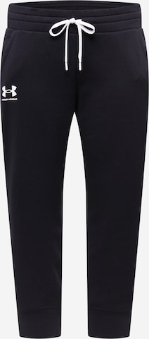 UNDER ARMOUR Zúžený Sportovní kalhoty – černá: přední strana