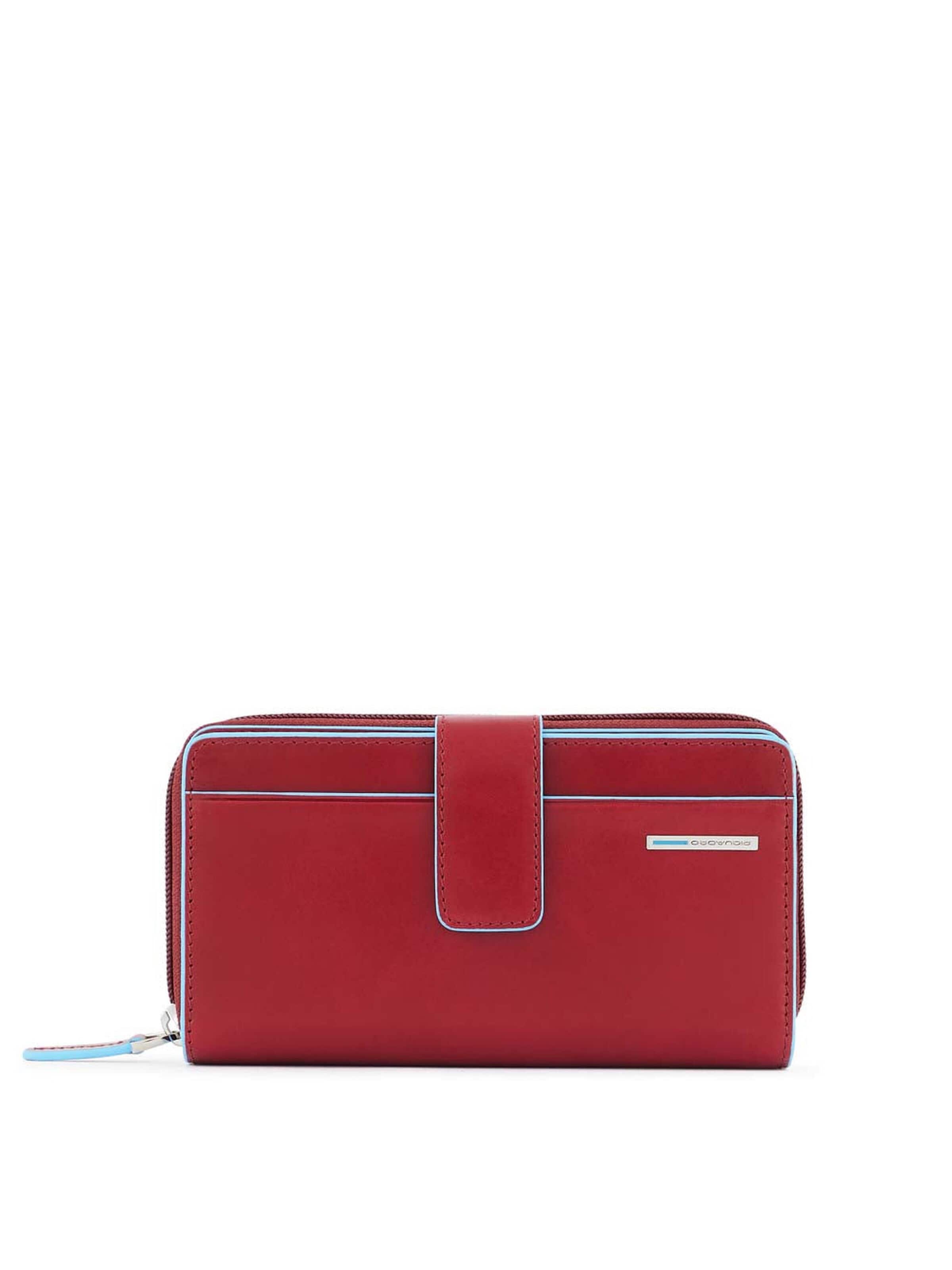 Piquadro Portemonnee in Rood: voorkant