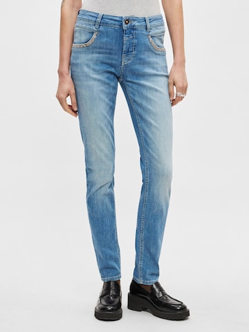 MOS MOSH Slimfit Farmer 'Naomi' - kék: elől