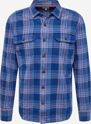 QS Regular fit Button Up Shirt in Blue: front