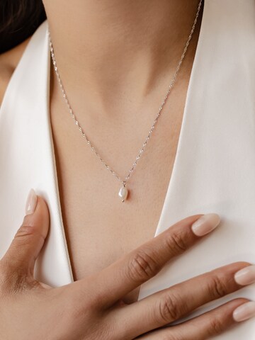 Hey Happiness - Cadena 'Perle' en plata