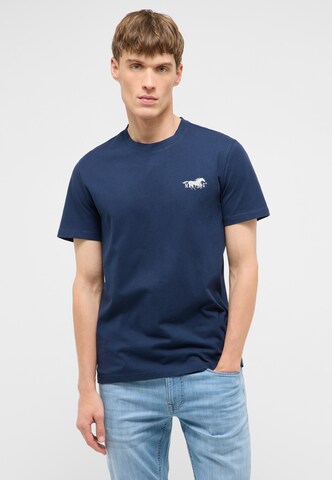 MUSTANG T-Shirt 'Austin' in Blau: Vorderseite