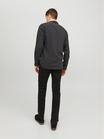 JACK & JONES Úzky strih Košeľa 'JJEClassic' - Sivá