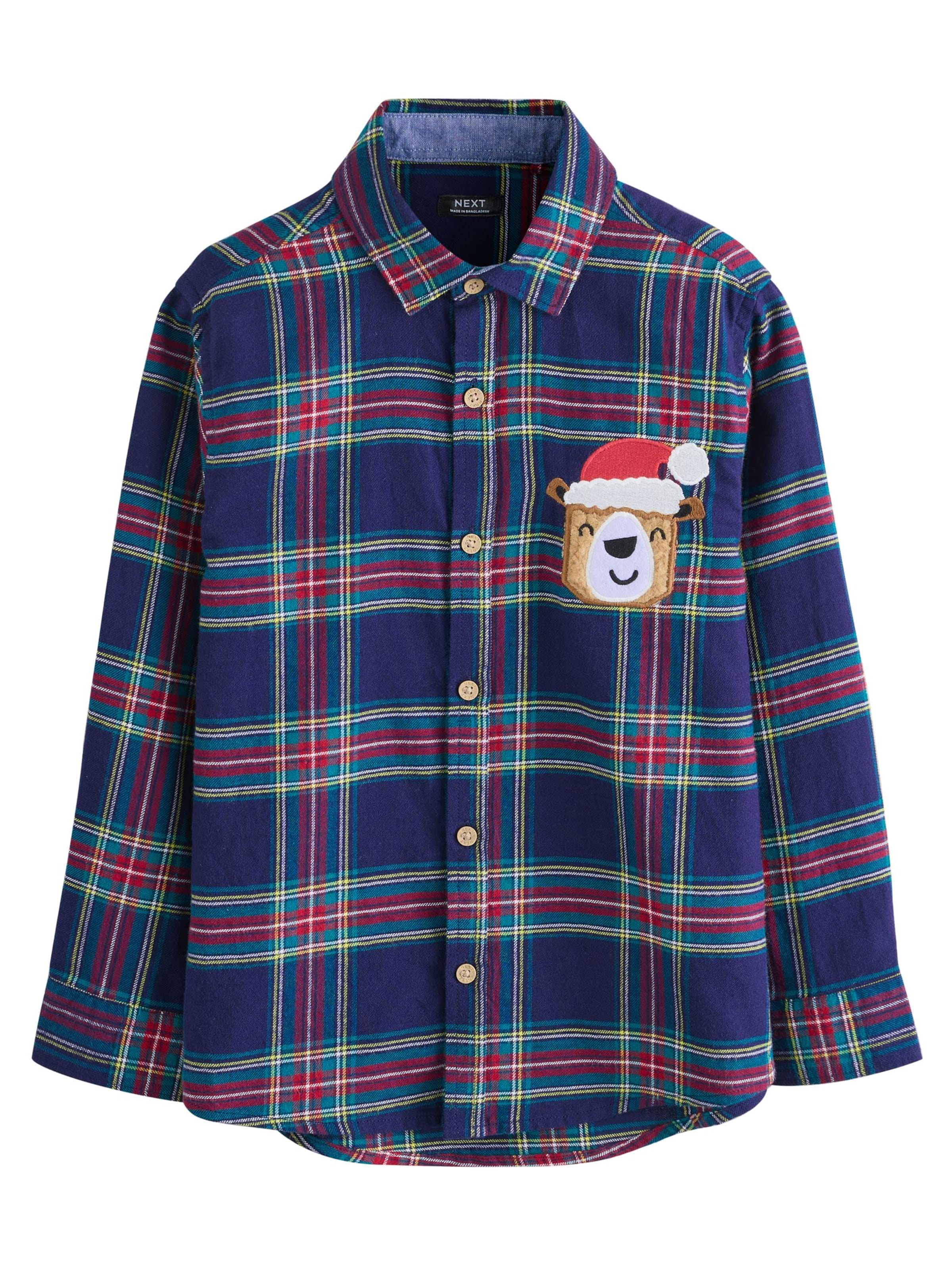 Next Regular fit Риза в синьо: отпред