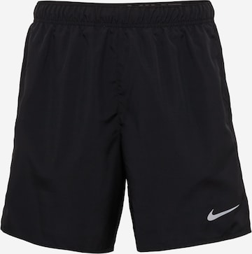 NIKE Regular Workout Pants 'Challenger' in Black: front