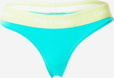 Calvin Klein Underwear String in de kleur Aqua / Pastelgroen / Wit, Productweergave