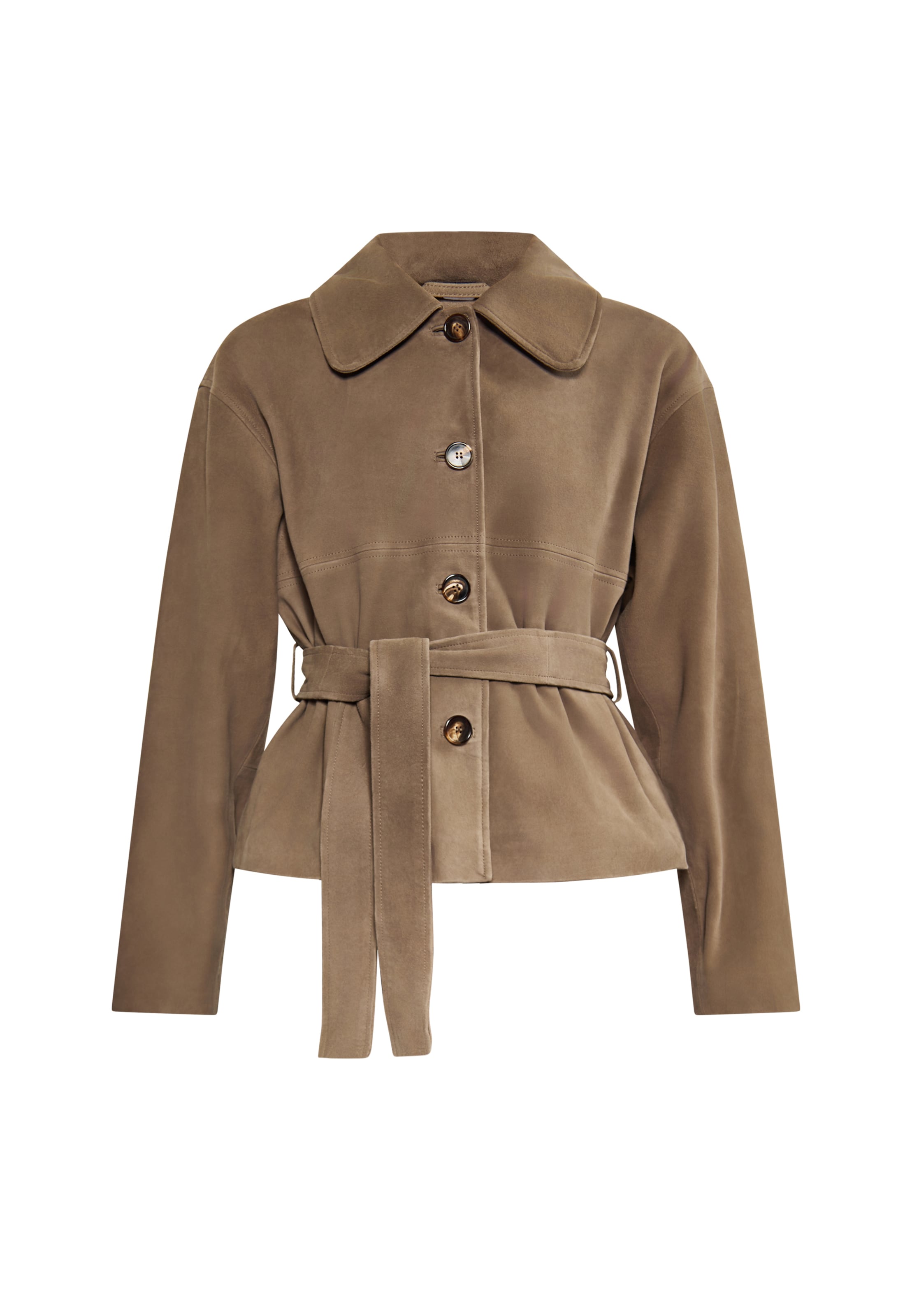 DreiMaster Vintage - Abrigo de entretiempo en marrón: frente