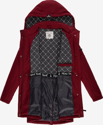 Manteau fonctionnel Peak Time en rouge