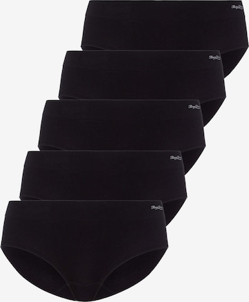 BeeDees Panty 'Slip Comfee Hipster (5-er Pack) Seamless' in Black: front