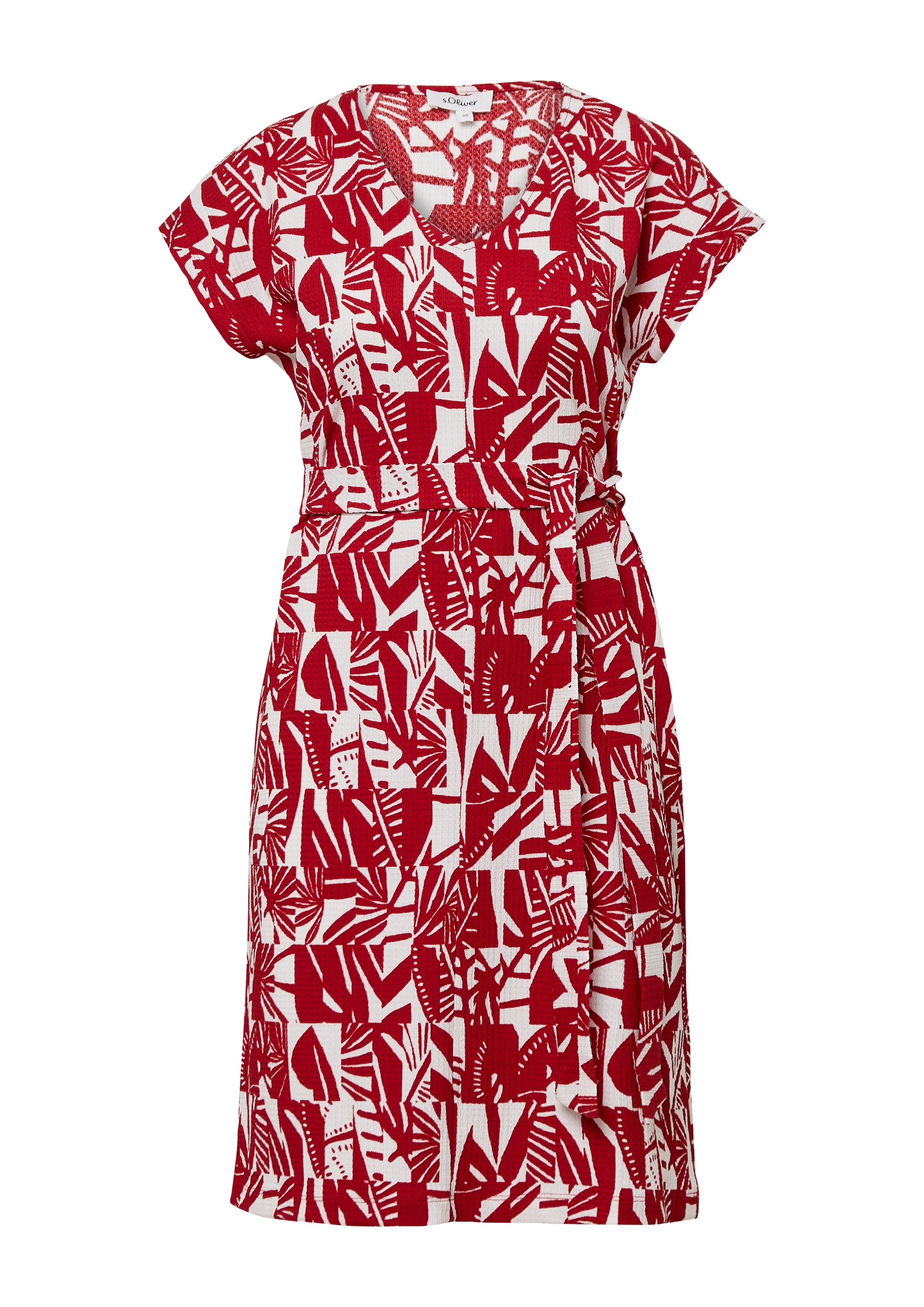 s.Oliver Jurk in Rood: voorkant