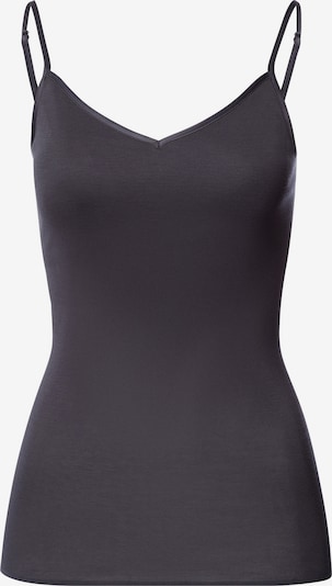 Hanro Spaghettitop ' Cotton Seamless ' in anthrazit / schwarz, Produktansicht