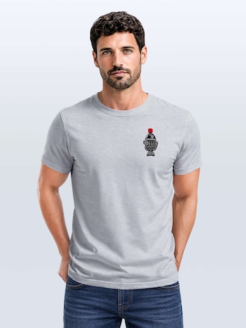 Neverless Shirt 'Soy Sauce' in Grey: front