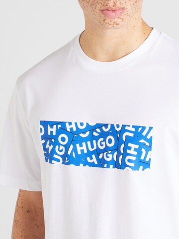 HUGO Majica 'Nalayo' | bela barva