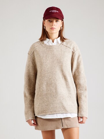 ABOUT YOU Pullover 'Birka' in Braun: Vorderseite
