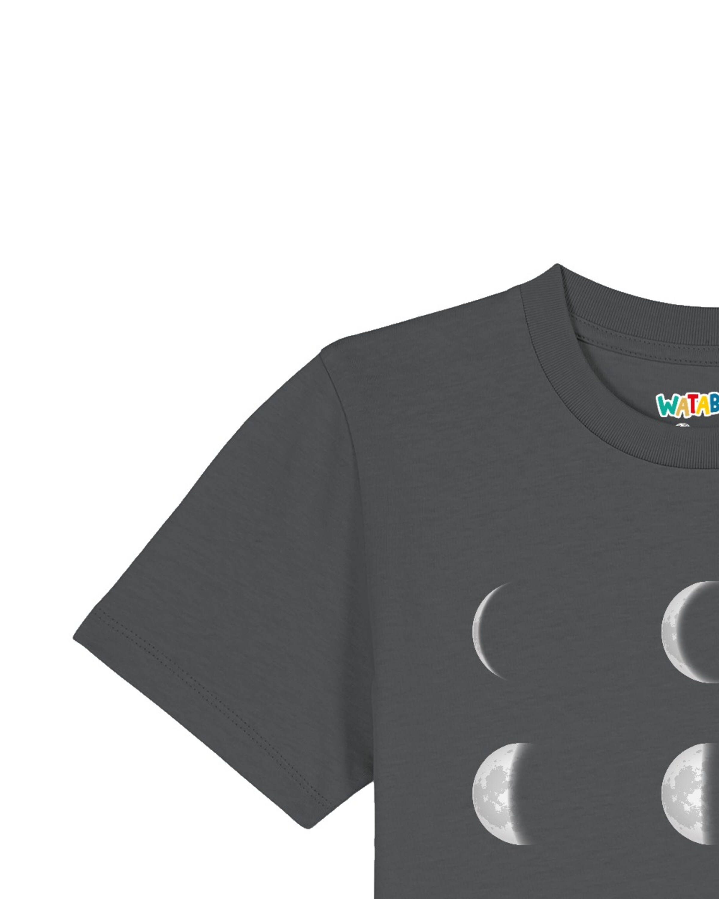 Maglietta 'Moonphases' di watabout.kids in grigio