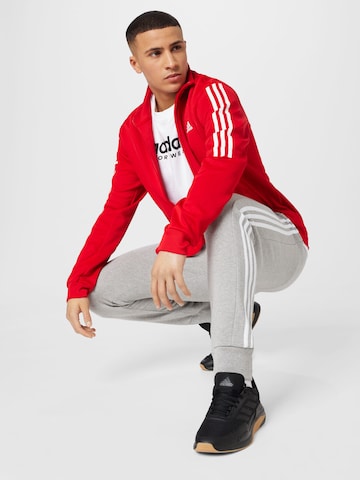 Giacca di felpa sportiva 'Tiro Suit-Up' di ADIDAS SPORTSWEAR in rosso