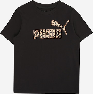 PUMA Shirt 'Essentials' in Zwart: voorkant