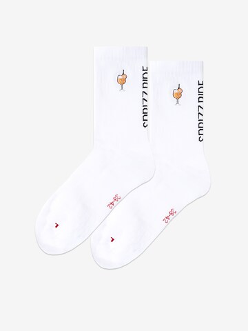 Occulto Athletic Socks 'Mathieu' in White