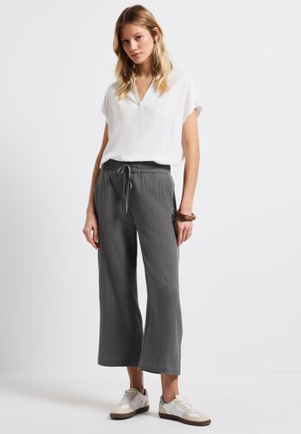 STREET ONE Wide Leg Hose in Grau