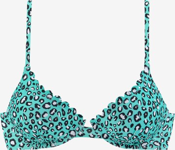 T-shirt Top per bikini di LASCANA in blu: frontale