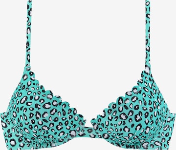 LASCANA Bikini top in Blue: front