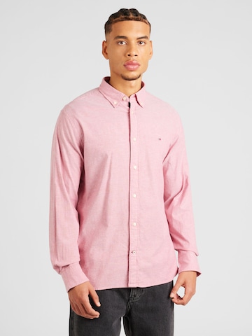 TOMMY HILFIGER Regularny krój Koszula 'Flex' w kolorze różowy: przód
