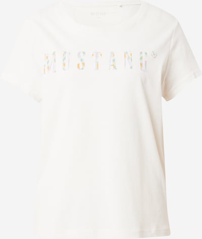 MUSTANG T-Shirt 'Albany' in grün / pastelllila / orange / offwhite, Produktansicht
