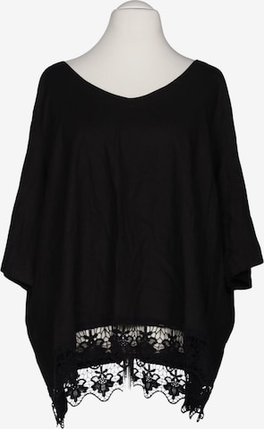 Ulla Popken Bluse 7XL in Schwarz: Vorderseite