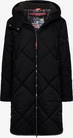 Frieda & Freddies NY Mantel in Schwarz: Vorderseite