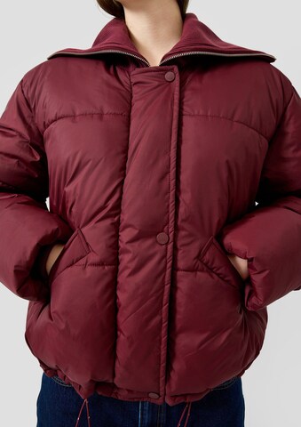 QS Winterjas in Rood: voorkant