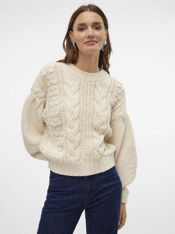 VERO MODA Pullover 'KEYSA' i beige
