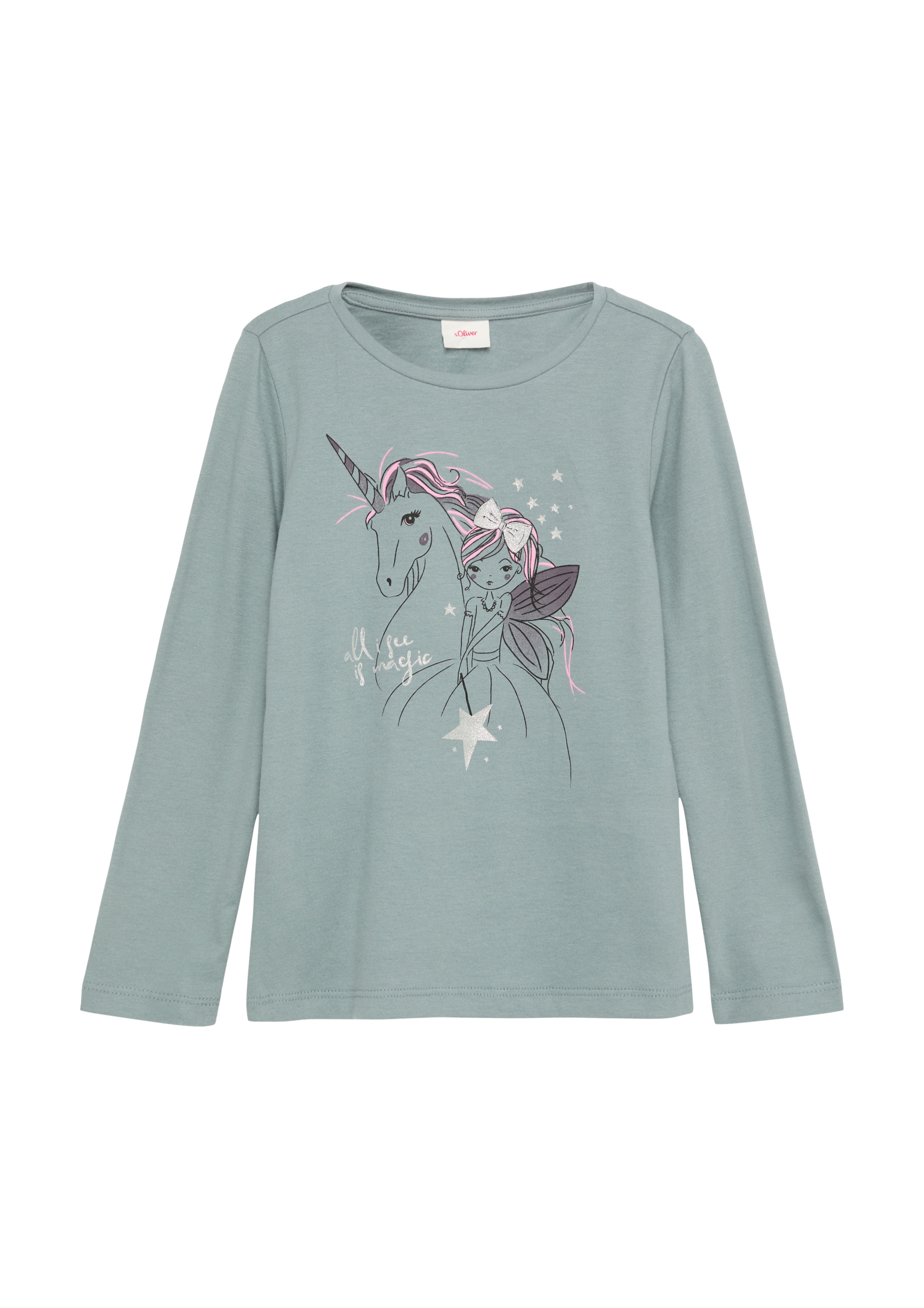 s.Oliver Shirt in Blauw: voorkant