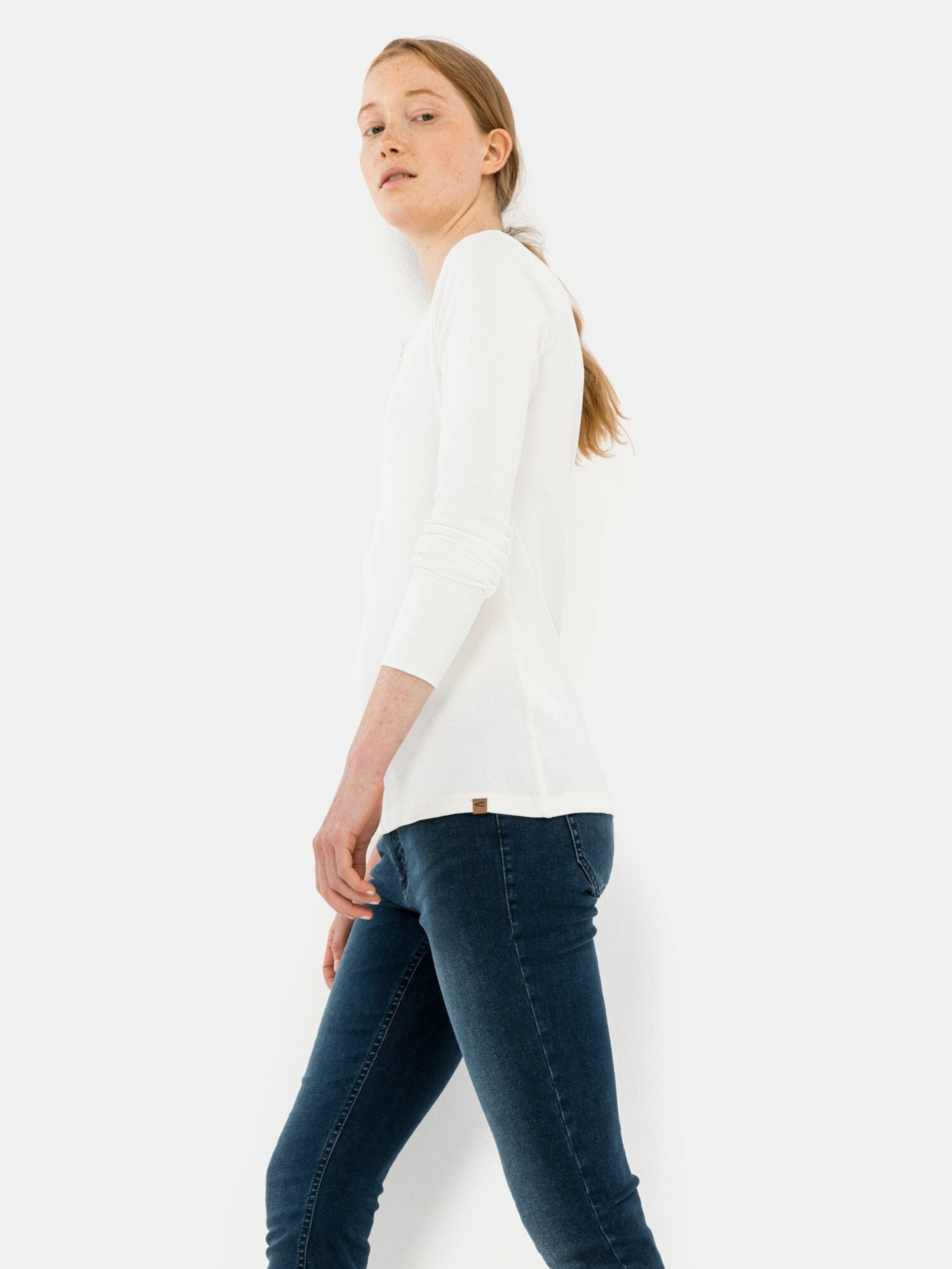 Frauen Shirts & Tops CAMEL ACTIVE Langarmshirt Henley aus Organic Cotton in Weiß - PX89783 Frauen Shirts & Tops CAMEL ACTIVE Langarmshirt Henley aus Organic Cotton in Weiß - PX89783