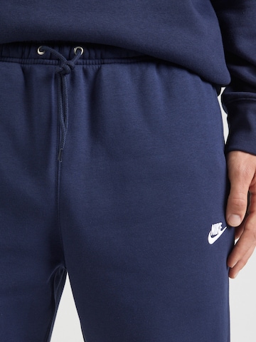 Nike Sportswear Tapered Nadrág 'CLUB' - kék