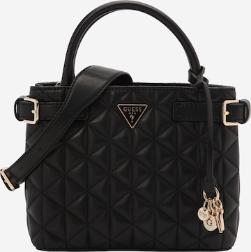 GUESS - Bolso de mano 'PAISLEIGH' en negro: frente